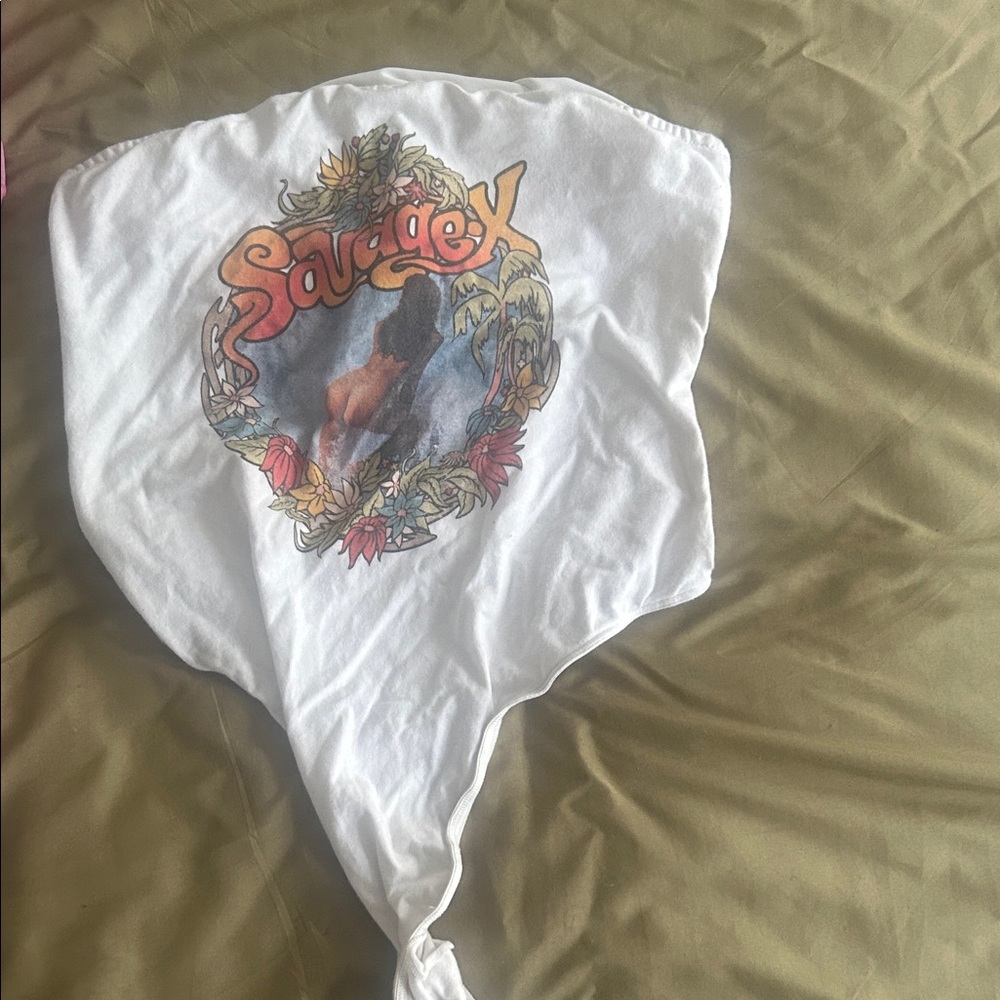Savage X Fenty White Graphic Bodysuit